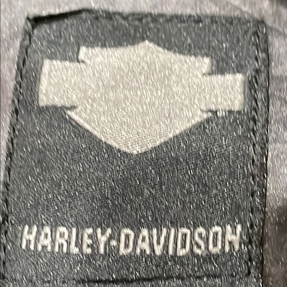 Black Lightweight JacketSize XL Harley Davidson Pockets Shoulder detail Cotton - Picture 15 of 16